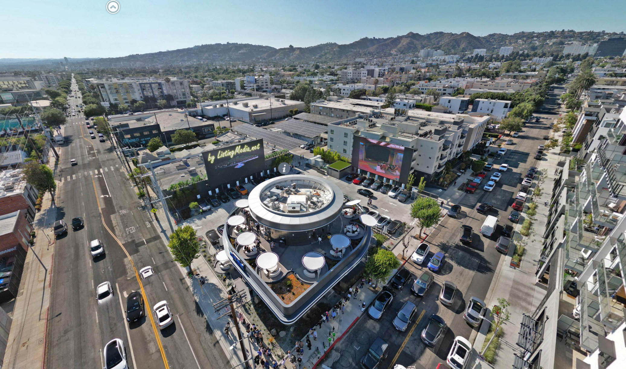 Tesla Diner Aerial